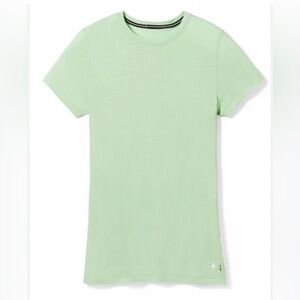 NWT Smartwool Womens 2X Merino Wool Blend Short Sleeve Tee Base Layer Athletic